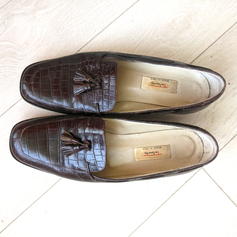 Talbot's mahogany driving shoe / leather loafer